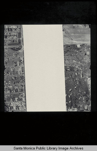 Aerial Survey of the City of Santa Monica west to southeast over Clover Field Scale 1:480 ft (Job #7255-17) flown July 18, 1941