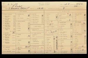 WPA household census for 1410 S BONNIE BRAE, Los Angeles