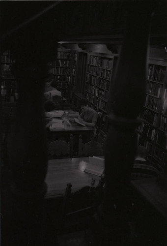 Students in Rare Book Room of Denison Library, Scripps College