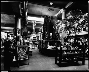 Los Angeles Area Chamber of Commerce exhibit room, on Broadway, between First Street and Second Street, Los Angeles, ca.1900-1905