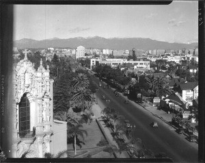 Figueroa Street, from Auto Club tower, 1927