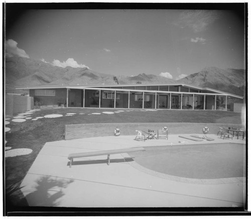 Boyd, Mr. and Mrs. William E., residence. Swimming pool and Exterior