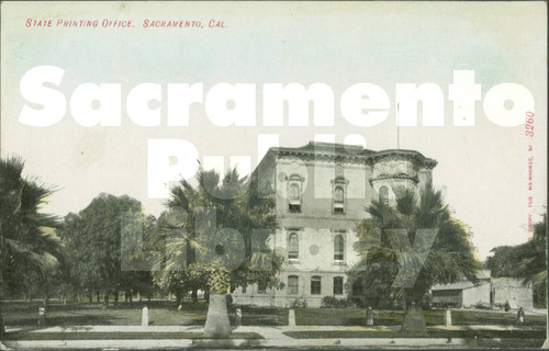State Printing Office, Sacramento, Cal. - Blank Back