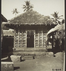 D. 1446. Krishna Temple wooden shrine, containing tombs of Saints. Udipi S. Kanara