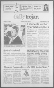 Daily Trojan, Vol. 113, No. 57, November 27, 1990