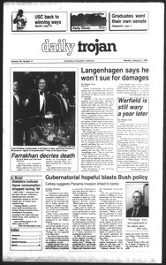 Daily Trojan, Vol. 111, No. 17, February 05, 1990