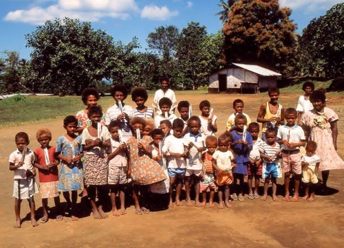 Waileni kids and their toothbrushes 2 of 3