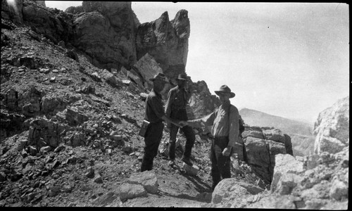 Historic Individuals, Park Superientendents, Col. White, Supervisor of Inyo Forest, Booth with Col. White