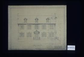 Front elevation. Monmouth County Historical Association Building, Freehold, New Jersey. W.H. & J.H. Conover, Architects ... New York City
