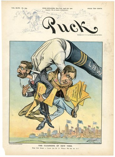The Cleansing of New York,' Puck Magazine, 1900