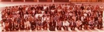 San Jose High School Class of 1977 Senior Graduating Class Photo in front of the school