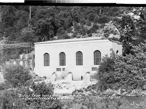 "Buck's Creek Power House" in Feather River Canyon, Calif