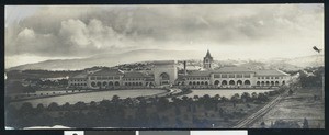 Panoramic view of Stanford University, ca.1900