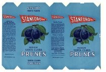 Stanford Brand Santa Clara Prunes, California Prune and Apricot Growers Association