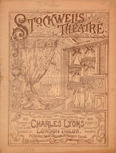 [Cover of Stockwells Theatre program]