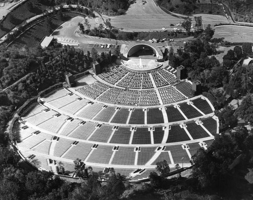Hollywood Bowl, aerial