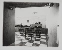 Interior scenes at Healdsburg City Hall, Healdsburg, California, 1961