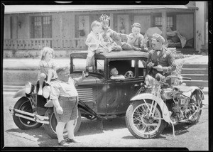 Car & 'Our Gang', Southern California, 1930