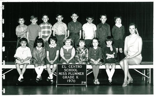 El Centro School Class Photos - 1970 - Grade K PM w/ Miss Plummer