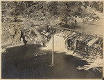 [Strawberry Dam, old timber dam, 1914] (2 views)