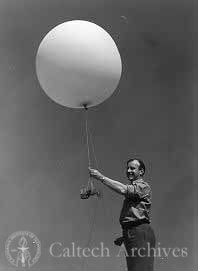 Launching a weather balloon