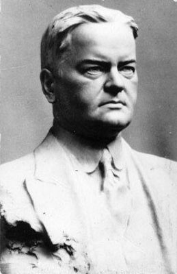 [Bust of Herbert Hoover by artist Haig Patigian]