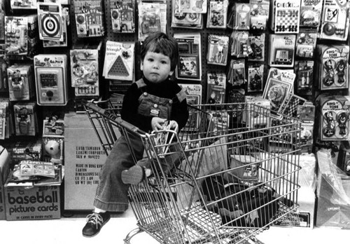 Boy in toy store