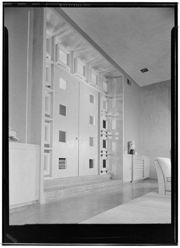 Sheets, Millard, residence. Interior and Architectural detail