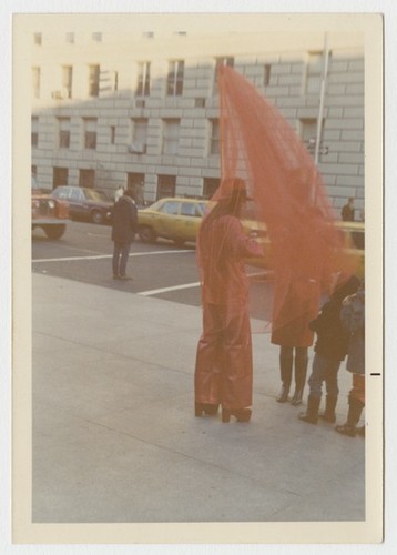 Untitled photograph (Byars at the Met...Invisibly; A Bright Tribute to the Discovery of the Human Spirit)