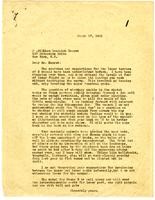 Letter from Julia Morgan to William Randolph Hearst, March 17, 1921