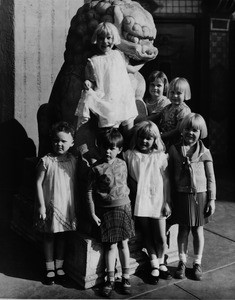 Children from the Los Angeles Orphan Asylum at Grauman's Chinese Theatre, 1929