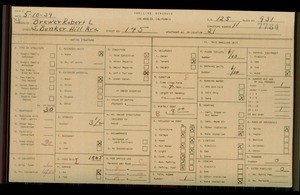 WPA household census for 145 S BUNKER HILL, Los Angeles