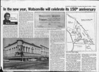 In the new year, Watsonville will celebrate its 150th anniversary