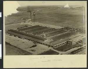 Aerial view of the Willys-Overland plant in Los Angeles, ca.1925