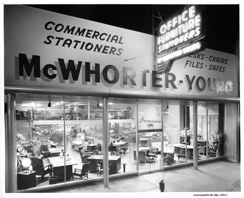 Store Front of the San Jose McWorther-Young Store at Night