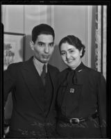 Dr. and Mrs. A. Pacheco Jorge visit Los Angeles, 1935
