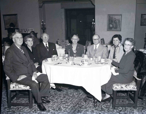 A dinner party at the Pasadena Athletic Club