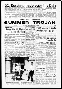 Summer Trojan, Vol. 12, No. 10, July 29, 1957