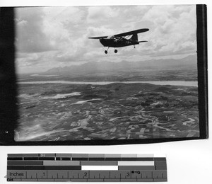 A plane with supplies for Maryknoll missioners at Jiangmen, China, 1945