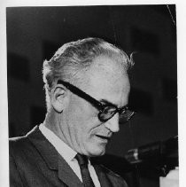 Sen. Barry Goldwater campaiging in Sacramento for 1964 Republican nomination for president