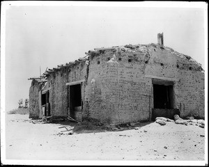 Ruins of the Ehrenburg saloon and stage station in Arizona, ca.1926