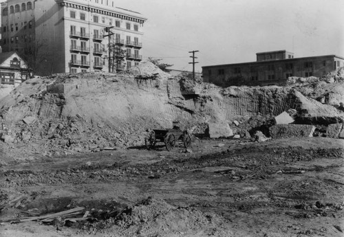 LAPL Central Library construction site, early view