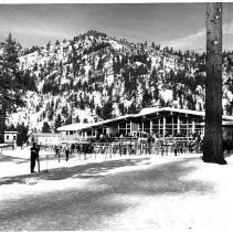 View of Squaw Valley State Park, home of the 1960 Winter Olympics in Placer County near Lake Tahoe
