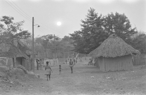 Street scene in the village, San Basilio de Palenque, 1977