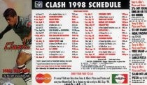 Clash 1998 Schedule refrigerator magnet