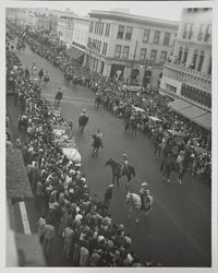 Mounted unit in Admission Day Parade of 1947