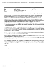 [Letter from Norman Jack to Mark Rolfe, Tom Keevil, Jon Moxon regarding Tlais Enterprises / HMC& E