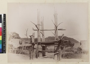 Site of indigenous religious significance, Rigo, Papua New Guinea, ca.1890