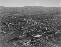 Aerial view of San Jose looking east from Stockton and Taylor