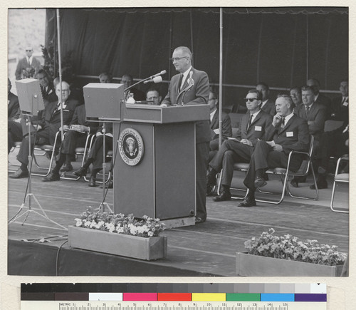 Irvine campus. Dedication ceremonies for the new campus were conducted on June 20, 1964, with President Lyndon B. Johnson as principal speaker